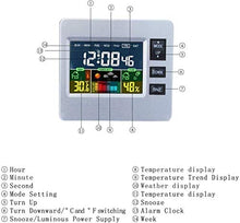 JDXQBLD Color Weather Station with Forecast, Temperature, Humidity, Intelli-Time Clock-Full Color