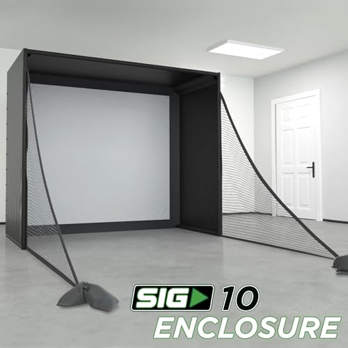 The Indoor Golf Shop SIG8 Golf Simulator Enclosure - Includes SIGPRO Premium Screen