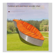 WOAITIANTIAN Outdoor Bench, Stainless Steel Park Bench - Outdoor Garden Leaf Design Seat Patio Bench(Multi-Colored)
