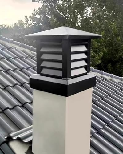 WXPWAMZ Custom Size Chimney Cover for Brick Chimneys - Large Summer Fire Cap to Prevent Birds & Stop Downdraft - Oven Pipe Topper for Outdoor Use