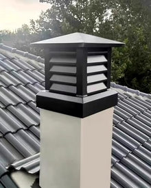 WXPWAMZ Custom Size Chimney Cover for Brick Chimneys - Large Summer Fire Cap to Prevent Birds & Stop Downdraft - Oven Pipe Topper for Outdoor Use