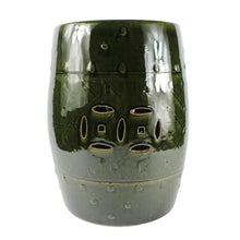 Ceramic Garden Stool Decorative Garden Stools Ebony Glazed Porcelain Pier Porcelain Stool Home Ceramic Stool Drum Stool Balcony Stool Porcelain Pier Monochrome Embroidery Stool Garden Stool Ceramic