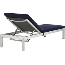 America Luxury - Outdoor Modern Contemporary Urban Patio Chaise Lounge Chair Set of 6 Navy Blue