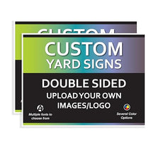 VSE | Custom UV Printed Made-To-Order Plastic Yard Signs | 24x18 inch | Upload Your Image or Artwork and Add Text | Choose from Multiple Background and Font Colors | Add on Accessories and Stakes (40)