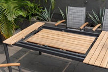 Amazonia Patio Plota 9-Piece Dining Set Certified Teak Black