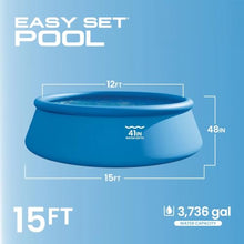 15ft x 48in Round Above Ground Swimming Pool Set Bundle