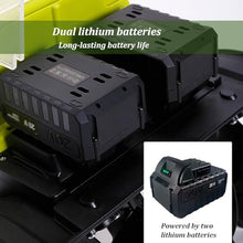 Cordless Tiller, Garden Rotary Tiller, Electric Tiller with Double Safety Switch, Suitable for Orchard Vegetables