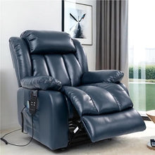 UOPYNE Power Lift Recliner Chair for Elderly with Heat Massage, Deep Blue