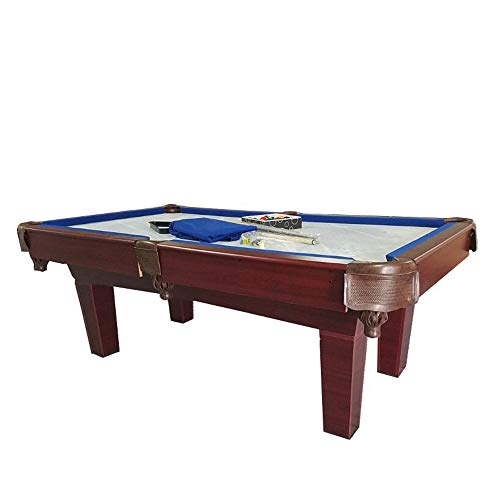 Pool Central Brown and Blue Slate Billiard and Pool Game Table Blue