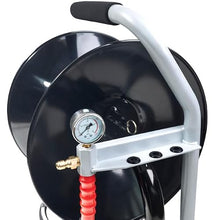 Canpump Portable Sewer Jetting Hose Reel w/Gauge + Nozzle Holders, 4000 psi