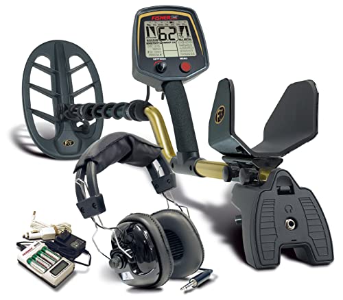 Fisher F75 Metal Detector Bundle with 11" Searchcoil, Headphones, AA Rechargeable Batteries, and Charger – High Performance for Coins, Relics, and Gold Prospecting