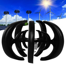 HYZHANHONG 14000W 12V 24V 48V 220V Homeuse Low Noise Vertical Wind Turbine Generator for Wind Power And Solar Systems (Black) with Controller,48v