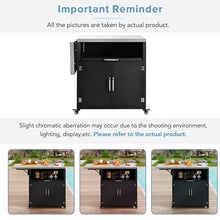 QUGURLID Versatile Outdoor Cabinet with Folding & Expandable Work Surfaces, Ample Storage Space, and Lockable Wheels