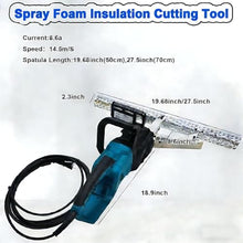 HajMyrdonyx 1800W Spray Foam Flatting Saw, 19.68''/27.5" Foam Planer Insulation Trimmer, Insulation Trimming Equipment Removal Tool Cutter Foam Saw for Spray Foam Clean Up 70cm-ClosedCell