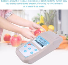 Water Quality Tester, Digital Residual Chlorine Detector with HD Display Screen, 0-5mg/L Measuring Range, 10 Data Storage, for Waterworks, Swimming Pool, Household Water.