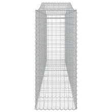 Arched Gabion Basket 157.5"x19.7"x47.2"/55.1" Galvanized Iron White Black Other
