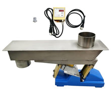 INTBUYING GZV-3F Electromagnetic Vibrating Feeder Closed-Type Shaking Feeding Machine 110V with Controller Vibrating Feeder for Transport Granular and Powdery Materials