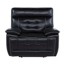 Furnifact Leather-Upholstered Power Lift Recliner Chair with Dual Motor, Electric Recliner Chairs for Adults Living Room, Black