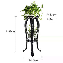MIIKHI Plant Stands,I Flower Stand,Indoor Balcony Multi Storey Flower Pot Shelves Living Room Shelfnishings/Black