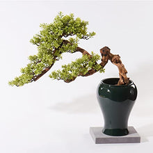 Artificial Bonsai Bonsai Tree Large Chinese Artificial Bonsai Tree Living Room Office Desktop Decoration Fake Bonsai Fake Tree Home Decoration Plant Potted with Ceramic Flowerpot for Home Office