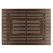 Oakland Living Rectangular 48 in. x 36 in. Aluminum Propane Fire Pit Table, Glass Beads, Two Covers, Lid, 57,000 BTUs in Brown Finish