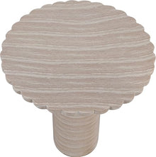 Meridian Furniture 77035Travertine-T Petalia Collection Art Deco Indoor/Outdoor Concrete Bar Table with Water-Transfer Finish, 36" W x 36" D x 42" H, Travertine