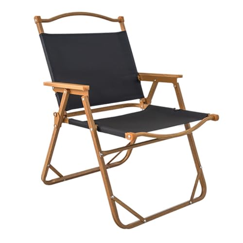 POLGDW Blue Folding Patio Dining Chairs, Small Metal Outdoor Sling Chairs, Patio Furniture Camping Beach Chair Folding Chairs for Lawn, Garden, Deck, Backyard (Color : /Black A)