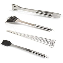 20-Pack BBQ Grill Accessories Tool Set,Flat Top Griddle Accessories Kit, Stainless Steel BBQ Kit with Oxford Cloth Box for Camping/Kitchen, BBQ Utensils