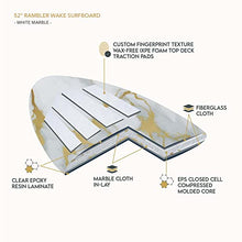 South Bay Board Co. Wakesurf Board Faux White/Gold