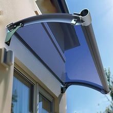 Waterproof Patio Awning Aluminum Outdoor Door Canopy UV Protection Rain Shield for Windows Small Overhang, 100x240cm, Upgrade Home Exterior