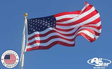 Premium American Flag 12x18' - 100% Made in the USA - Durable, Long Lasting, Nylon Material - Appliqued Stars, Sewn Stripes, 6 Rows of Lock Stitching, Tough Enough for Commercial Use - All Star Flags
