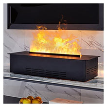 Bedroom Fireplace 3D Simulation Flame Electric Fireplace Recessed Electric Fireplace Stove with Remote Control Home Decorative Fireplace，Metal Panel， Fireplace Heater(L 66.9")