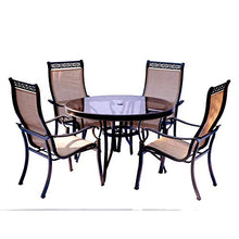 Hanover Monaco 5 Piece Outdoor Dining Set Tan