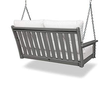 POLYWOOD® Vineyard Swing, White/Navy
