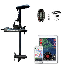 PARKHO HASWING Electric Trolling Motor 12V 54" 55lbs with GPS Anchor Control Black w/ Remote Control + Quick Release