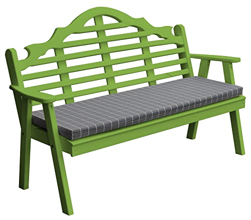 Furniture Barn USA Pine 6' Marlboro Garden Bench, Lime Green