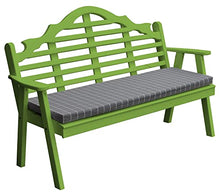 Furniture Barn USA Pine 6' Marlboro Garden Bench, Lime Green