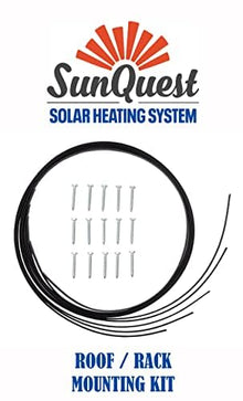 SunQuest Solar Pool Heater System with Bypass & Roof Kit - Roof-Mounted