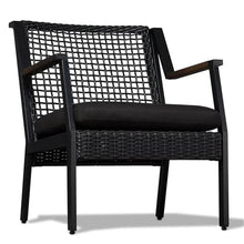 Real Flame Calvin Outdoor Chair Set of 2 - Powdered Aluminum Frame with Resin Wicker Weave