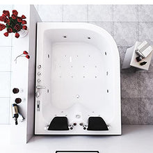 SIMBASHOPPING USA Whirlpool Bathtub Hot Tub Massage Double Pump 2 Persons VERONA with Heater