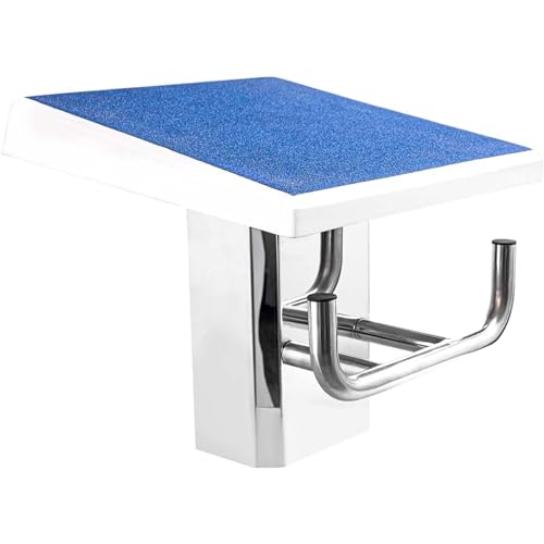 TREEYX Diving Platform Board, Heavy Duty Pool Diving Board with Stainless Steel Base, for Indoor Outdoor Professional Competition (50 * 50 * 45cn)