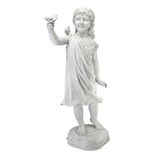Design Toscano Mary Frances and her Feathered Friends Garden Girl Statue