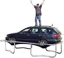 Galactic Xtreme Rectangle Gymnastics Trampoline with Net Green 10x23