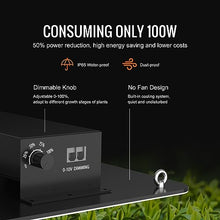 Board LED Grow Light Full Spectrum Phyto Lamp for Greenhouse Growing Indoor Plants Vegetables Growth For Beginners DIY Use(40W)