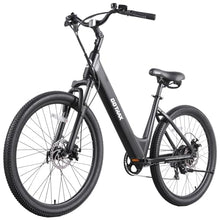 Gotrax Electric Bike 26" Max Range 30Miles(Pedal-assist1) & 15.5/20Mph Power by 250/350W, 3 Riding Modes & Adjustable Seat, 7-Speed & Front Shock Absorber, Commuter Electric Bicycle for Adults, Black