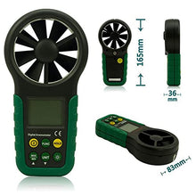 XARONF Digital Anemometer Handheld Wind Speed Meter Gauge Air Volume Meter Backlight Air Velocity Measurement