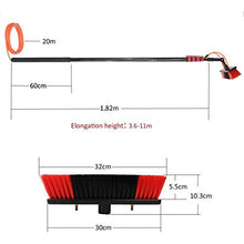 BHFRYU Window Cleaning Telescopic Brush Photovoltaic Panel Cleaning 3.6-11M Solar Panel Brush Water Fed for Window Cleaning Photovoltaic Panel Cleaning Trucks