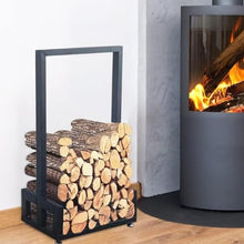 DOIBG Firewood Rack, Outdoor Firewood Log Rack for Firewood Storage, Removable Multifunctional Metal Large-Capacity Storage Wooden Rack Suitable for Storing Firewood