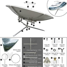 Solar Oven Portable Stove, Portable Parabolic,1800w Concentrated Solar Cooker, Outdoor Camping BBQ Food Cooking Concentrated Heating Tool
