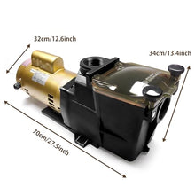 W3SP2607X10 Super Pump Pool Pump 230V, 1 HP 50Hz High Speed Pool Pump, Single Speed Replacement for SP2607X10, Fits all In-Ground Pool or Spas